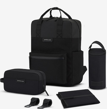 Kapten & Son Рюкзак 'Bergen Pro Diaper' в Черный: спереди