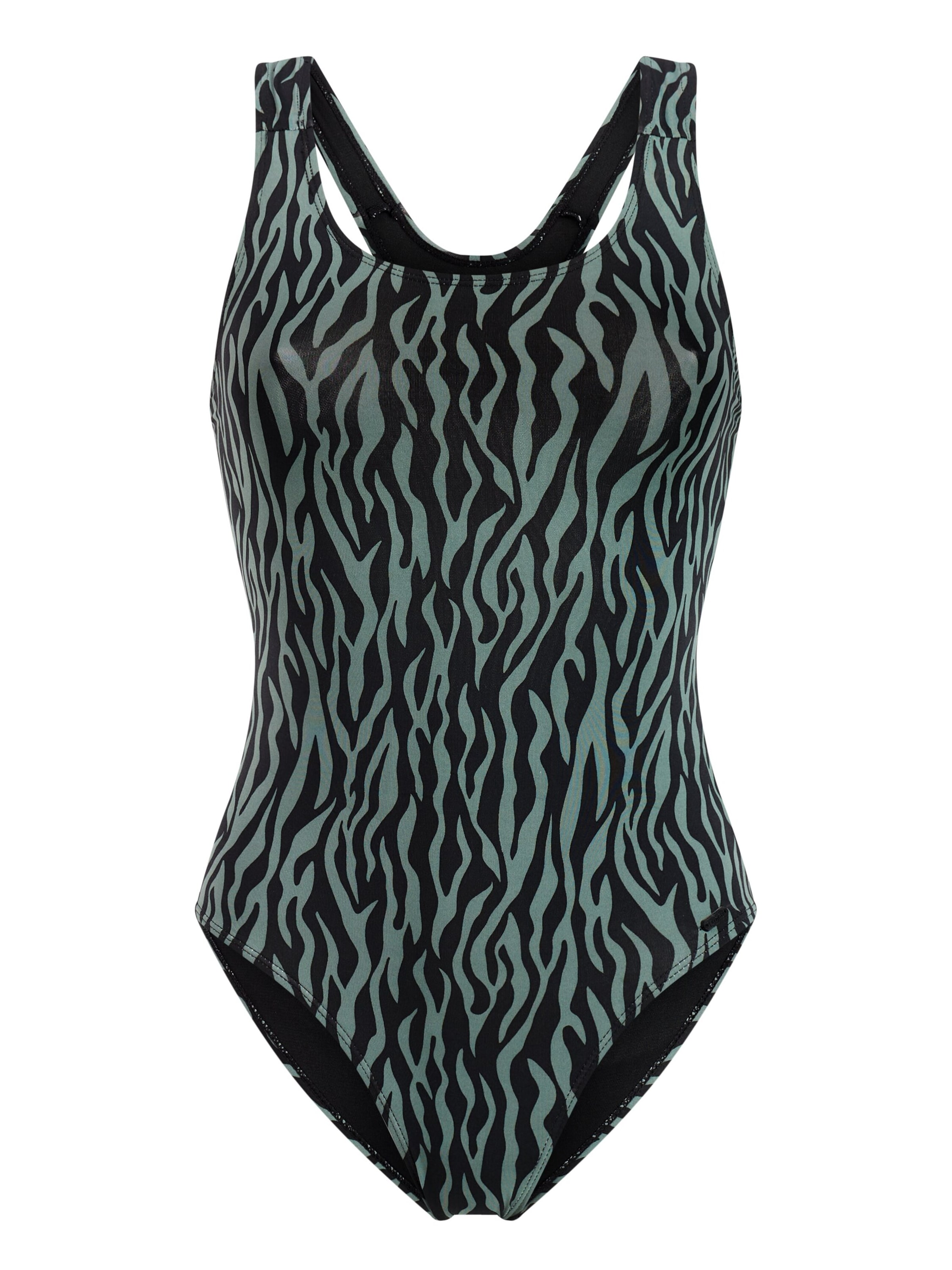 PROTEST Badeanzug 'PRTEmmi 25 JR'‌‌‌‌‌ in Grün: Vorderseite