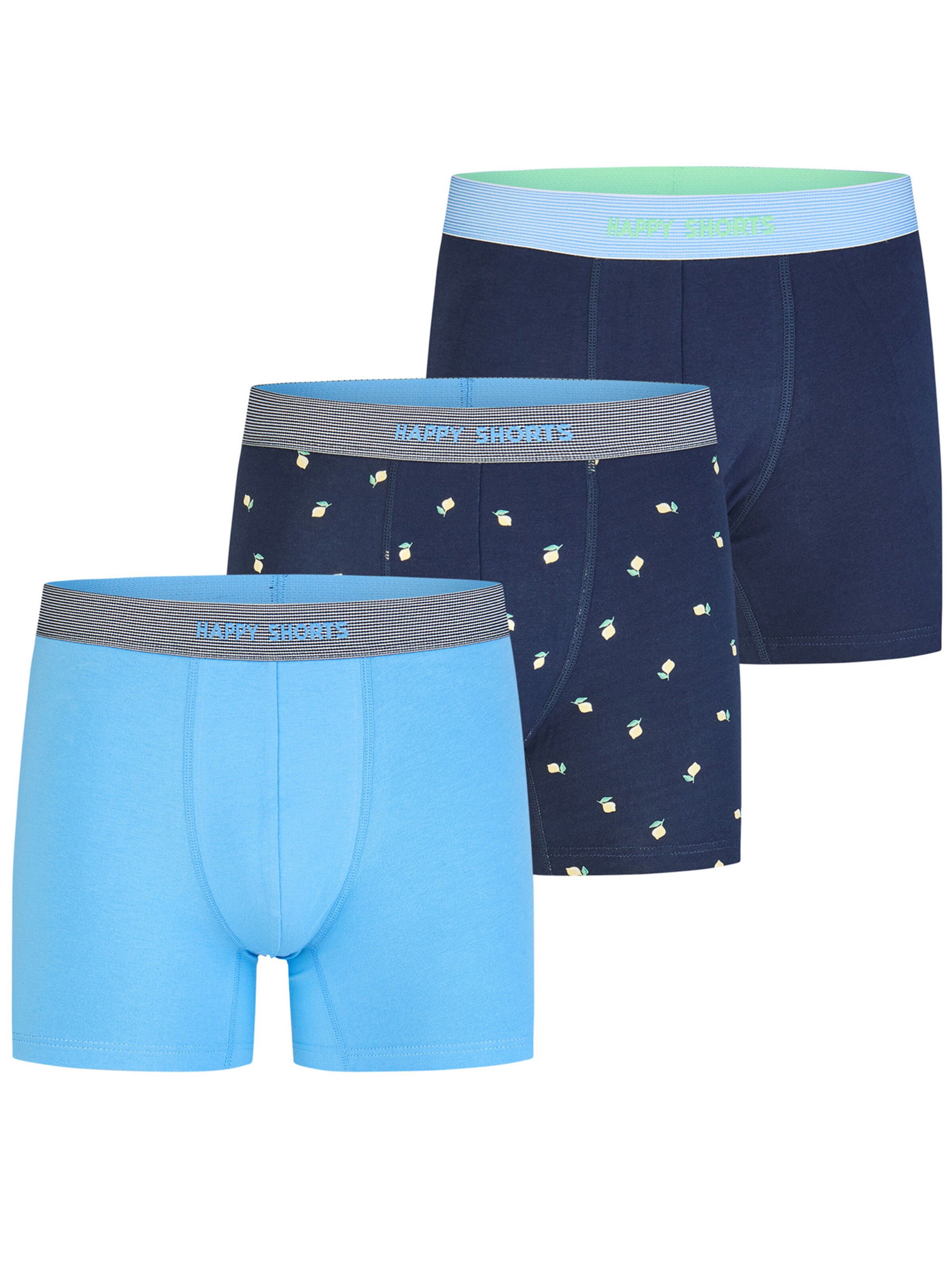 Happy Shorts Boxer shorts ' Jersey ' in Blue: front