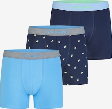 Happy Shorts Boxershorts ' Jersey ' in Blauw: voorkant