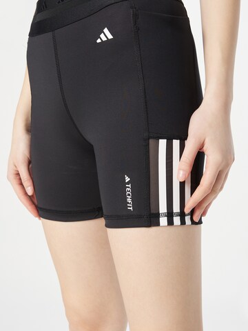ADIDAS PERFORMANCESkinny Sportske hlače 'Techfit Hyperglam 5-Inch' - crna boja