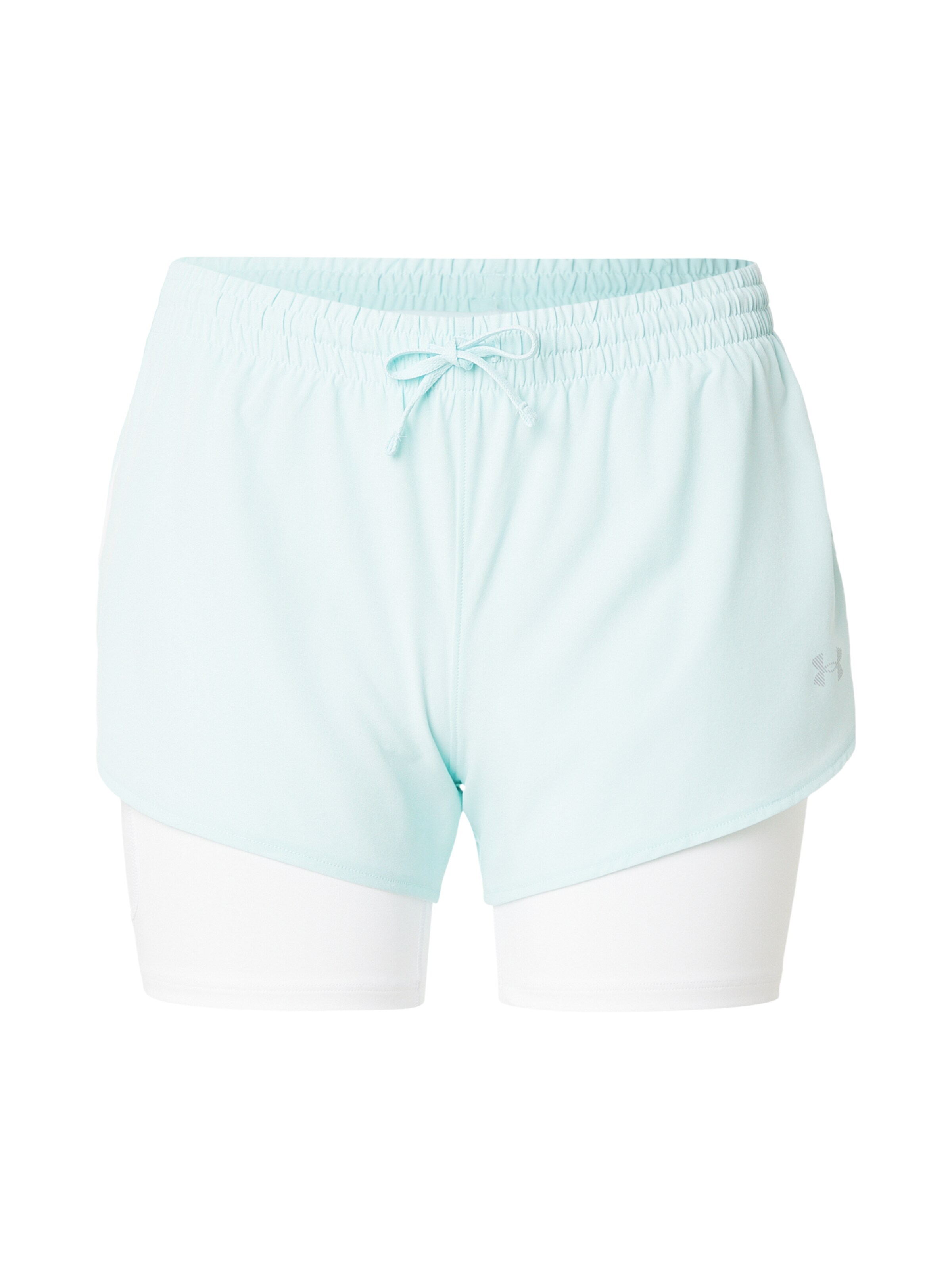 UNDER ARMOUR Pantalon de sport 'Velociti Pro' en menthe / blanc, Vue avec produit
