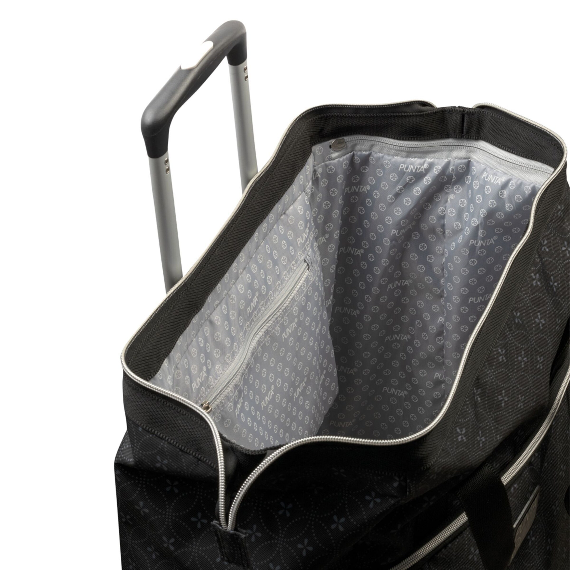 Trolley 'Big Wheel' di Punta in nero