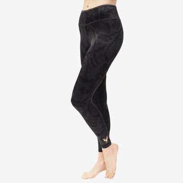 Kismet Yogastyle Skinny Workout Pants 'Ganga' in Grey: front