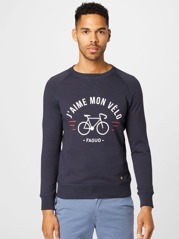 FAGUO Sweatshirt 'DARNEY' in Blauw: voorkant