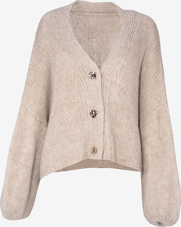 Cardigan oversize 'Jojo' Seasons of April en beige : devant