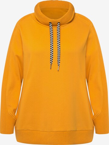 Sweat-shirt Ulla Popken en jaune : devant