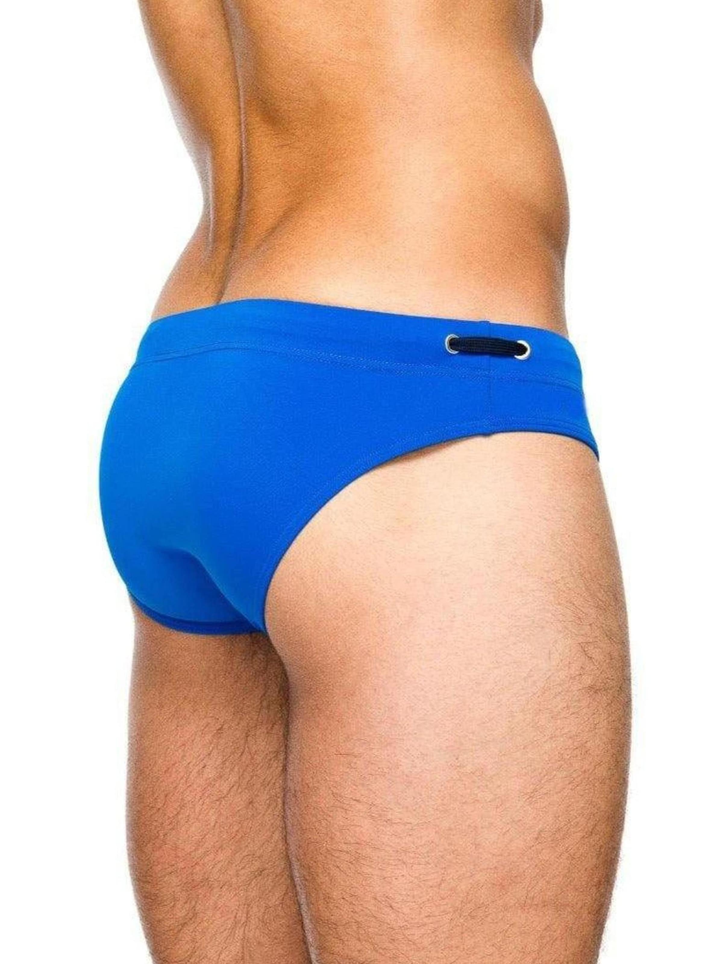 BIMONI Athletic Swim Trunks 'Badeslip' in Blue