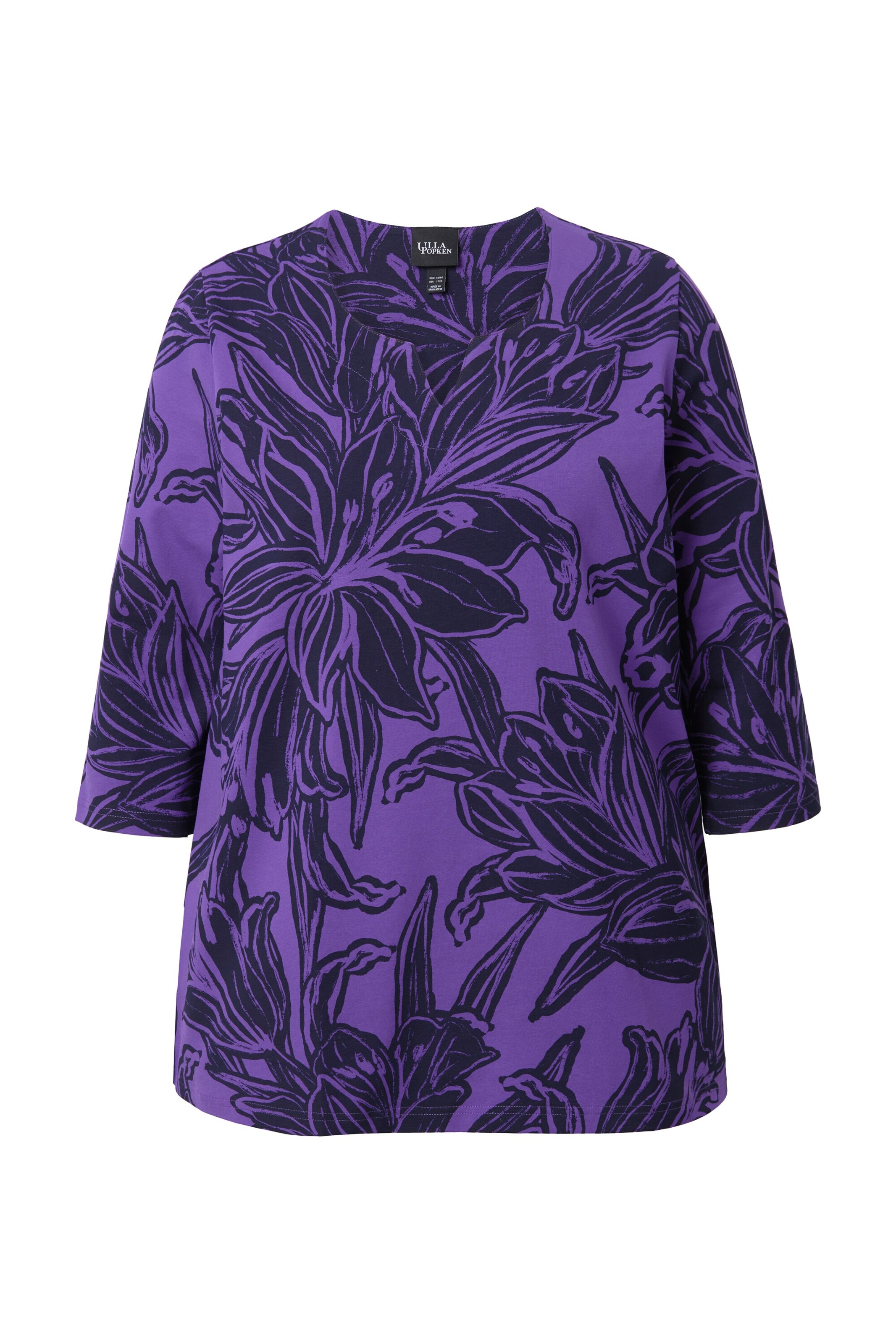 Ulla Popken Shirt in Lila: voorkant