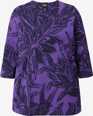 T-shirt Ulla Popken en violet : devant