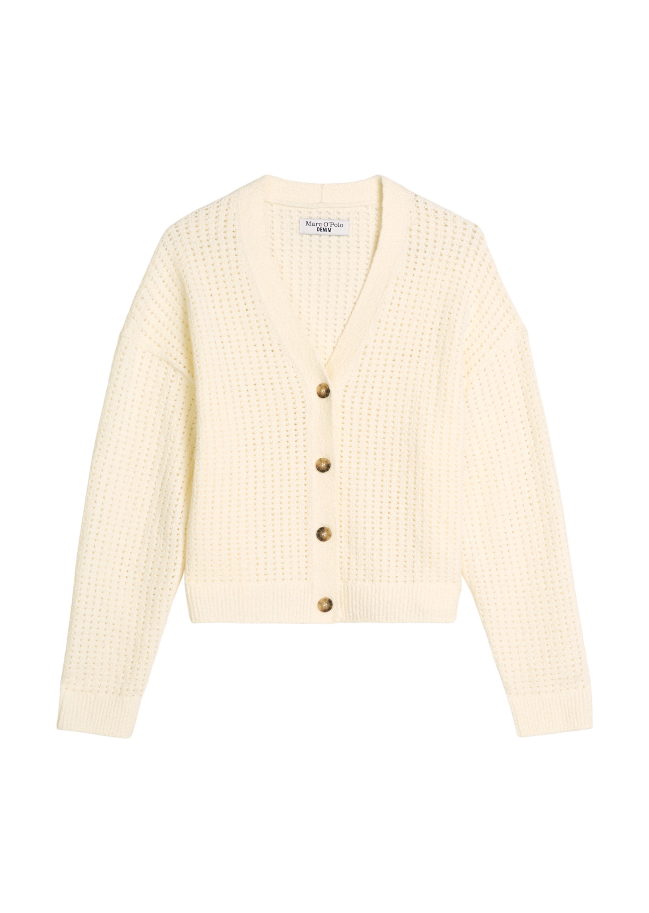 Marc O'Polo DENIM Strickjacke in Beige: Vorderseite