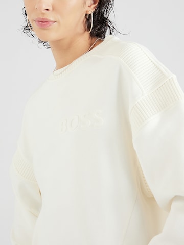 BOSS Black Sweatshirt 'Emaina' in Weiß