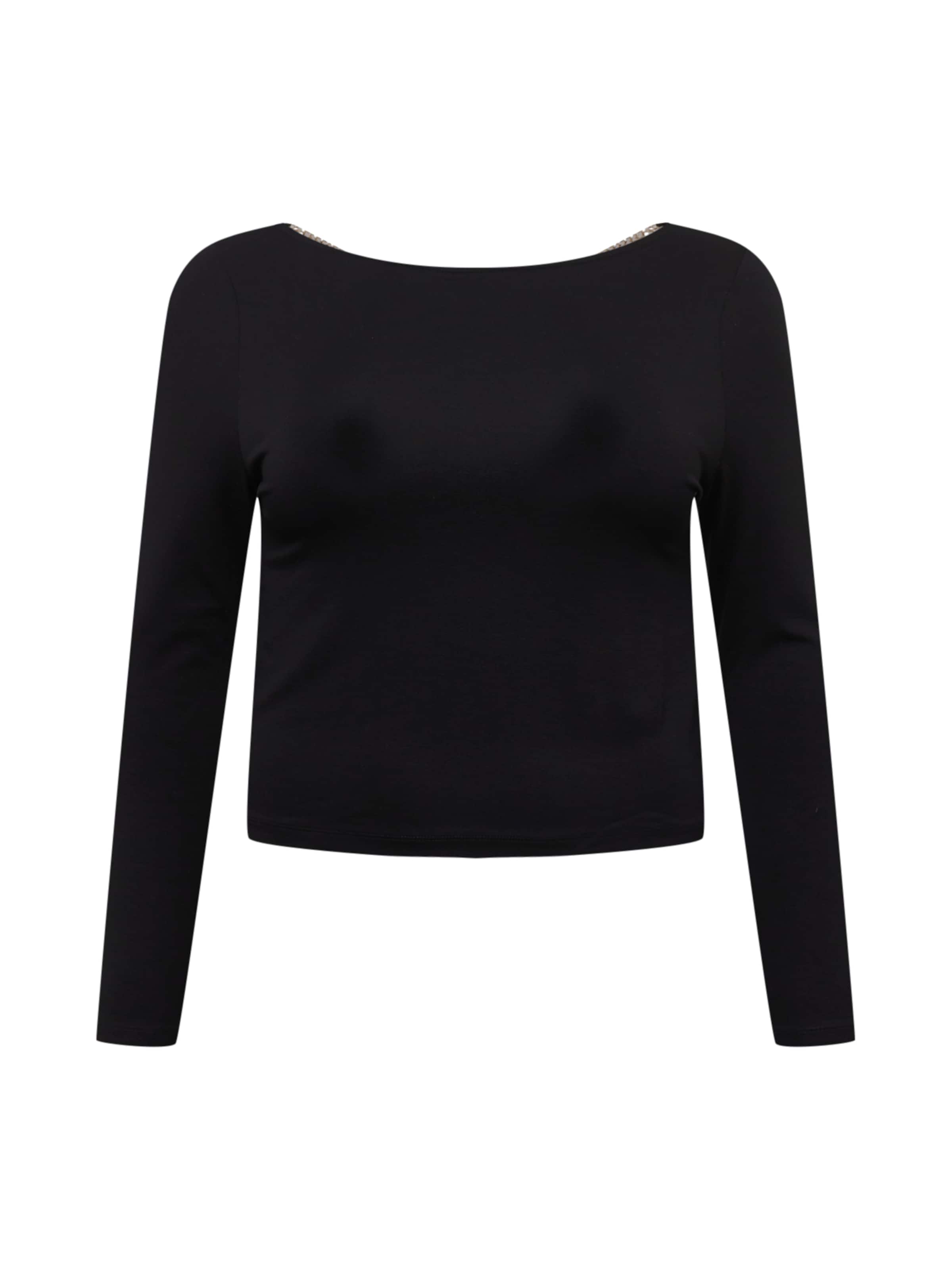 ABOUT YOU Curvy Μπλουζάκι 'Sarina' σε μαύρο: μπροστά