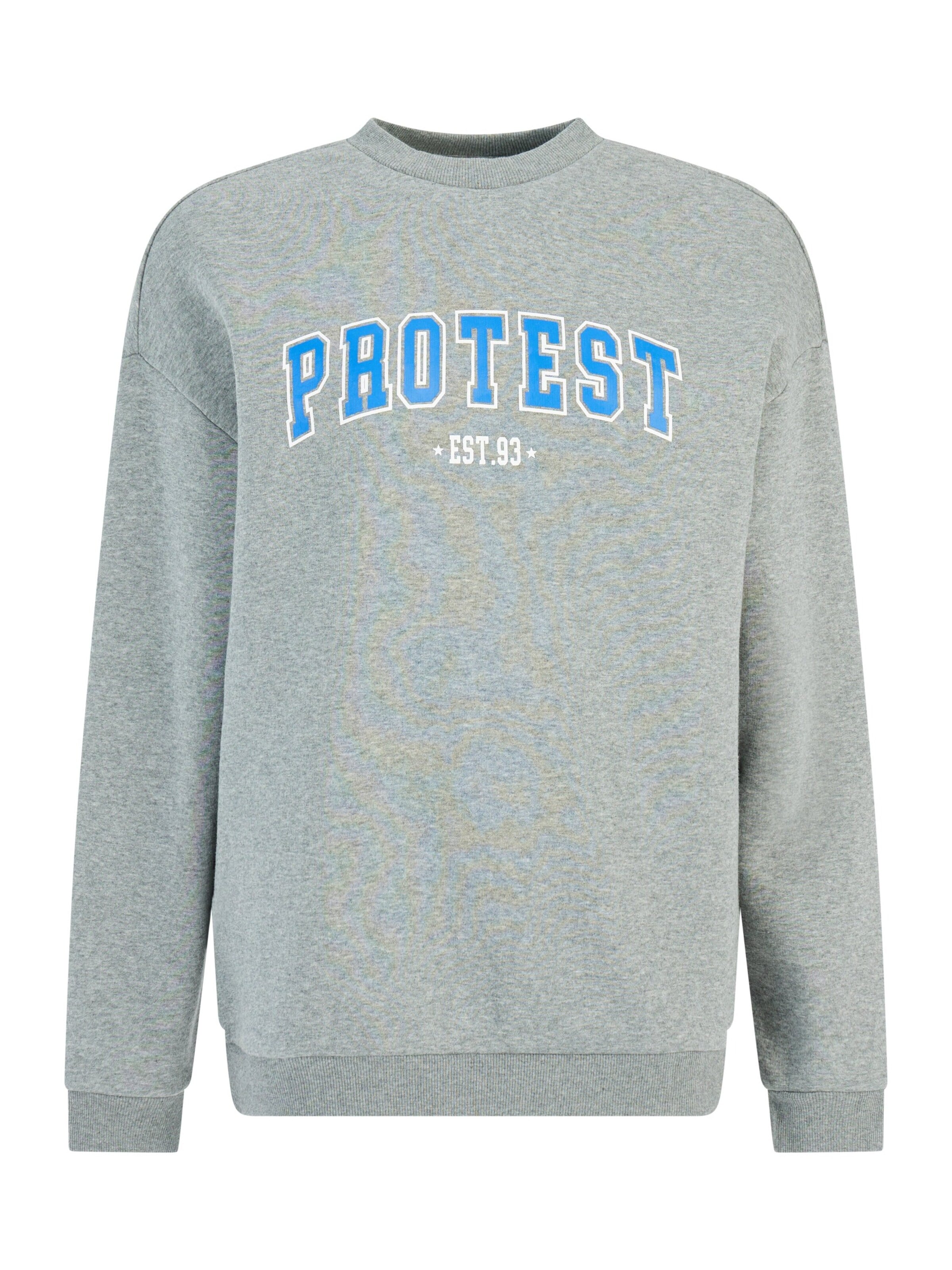 Sweat-shirt 'PRTIzzy' PROTEST en gris : devant