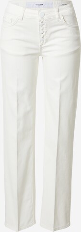 Goldgarn Wide Leg Jeans 'Rosengarten' in Weiß: predná strana