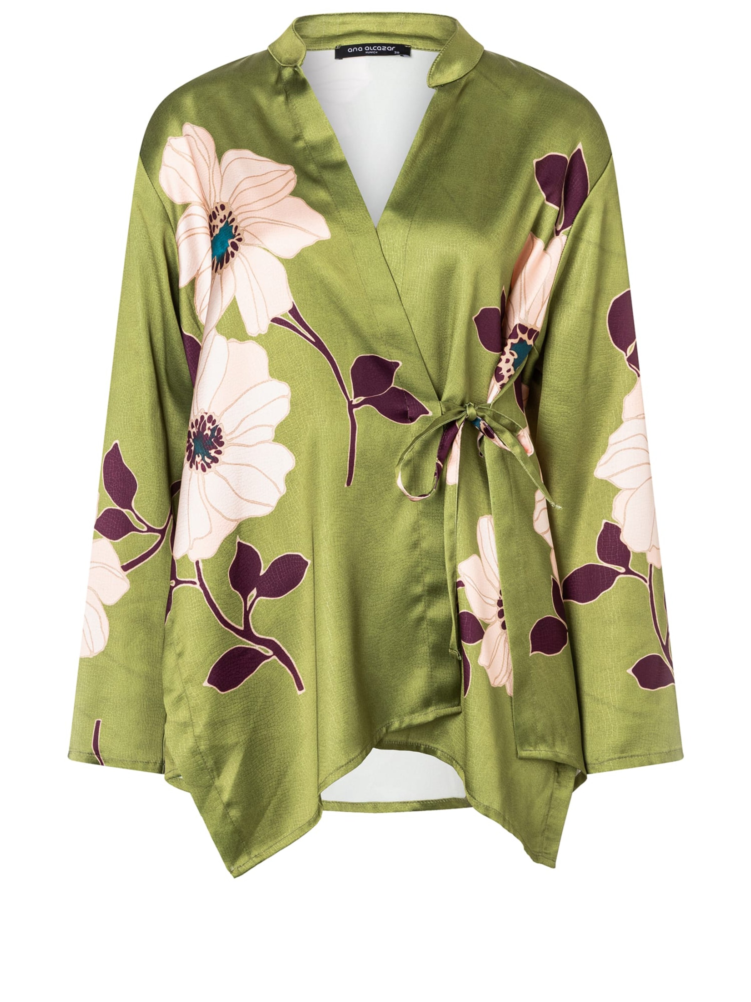 Ana Alcazar Bluse 'Druni' in Grün: Vorderseite