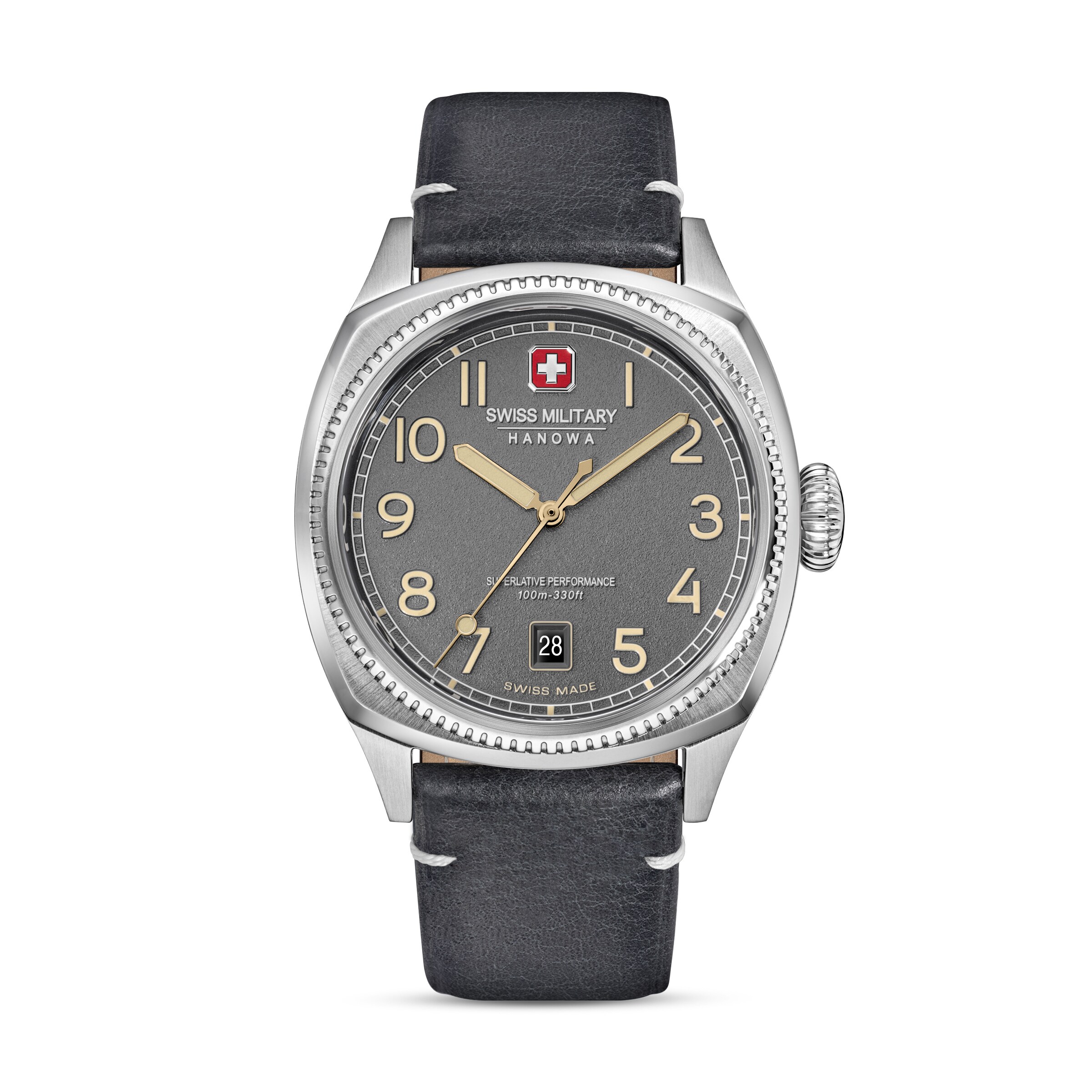 SWISS MILITARY HANOWA Analog watch 'Condor' in Grey: front
