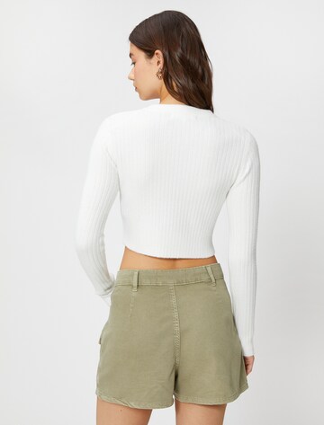 Koton Pullover in Weiß