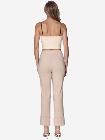Regular Pantalon à plis Hiccup en beige