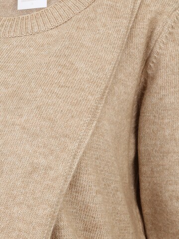 MAMALICIOUS Sweater 'MLNEWANNE' in Brown