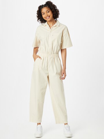 LEVI'S ® Kezeslábas 'Scrunchie Jumpsuit' - bézs: elől