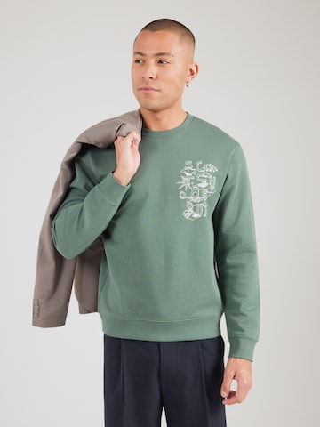 SCOTCH & SODA Sweatshirt i grön: framsida