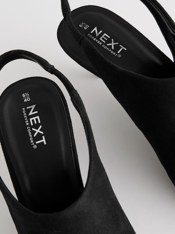 Next Лодочки с открытой пяткой 'Forever Comfort®' в Черный