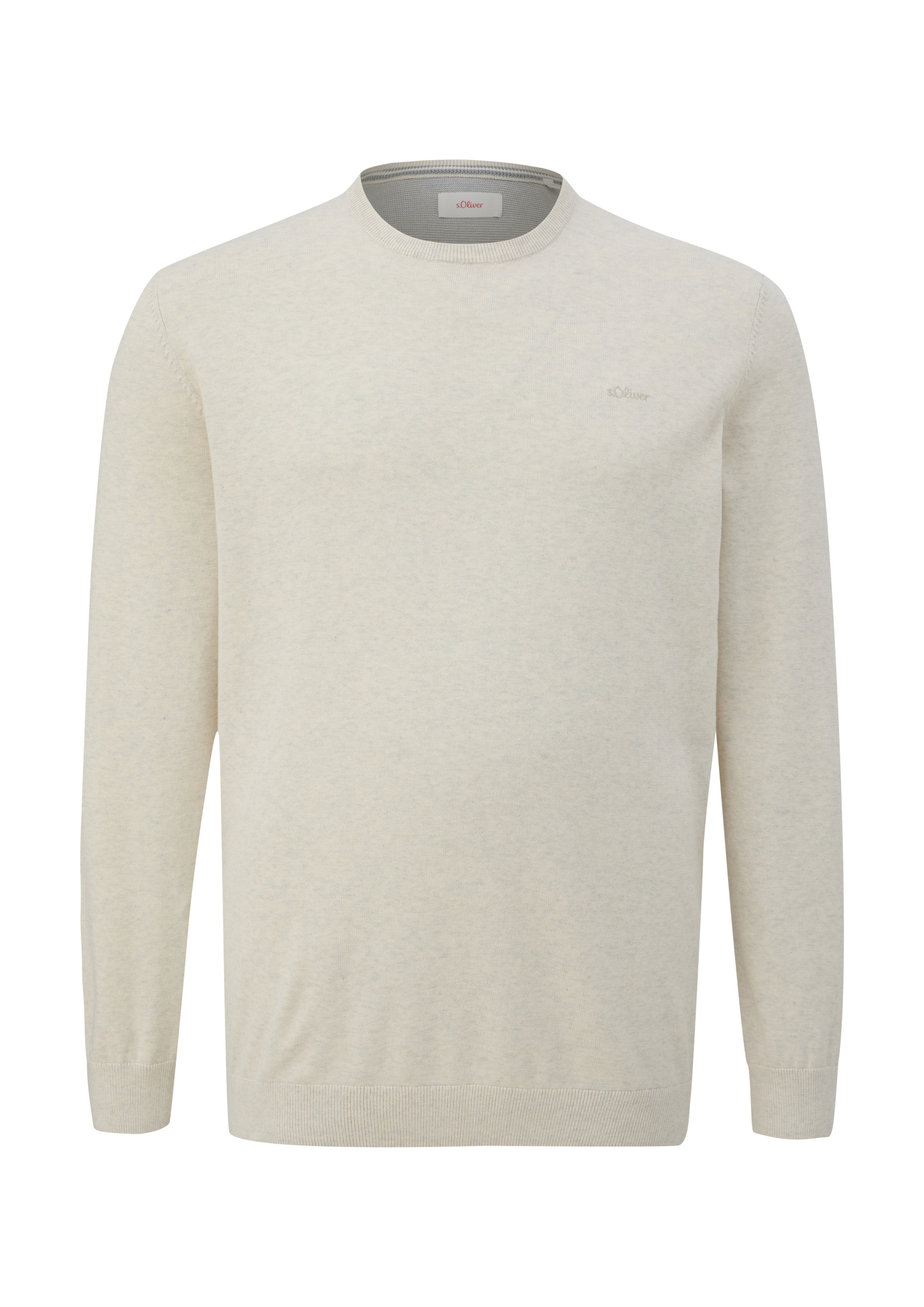 s.Oliver Men Big Sizes Свитер в Бежевый: спереди