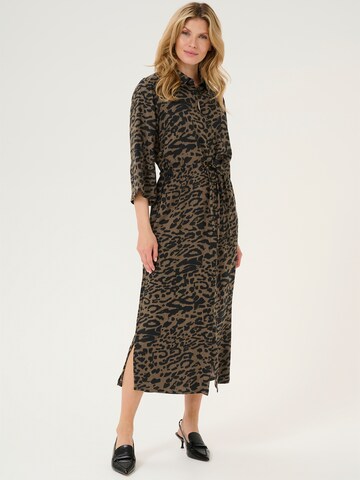 Robe-chemise 'Forrest' Kaffe en marron : devant