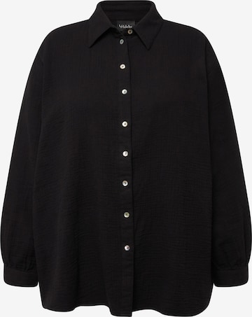 Ulla Popken Blouse in Zwart: voorkant