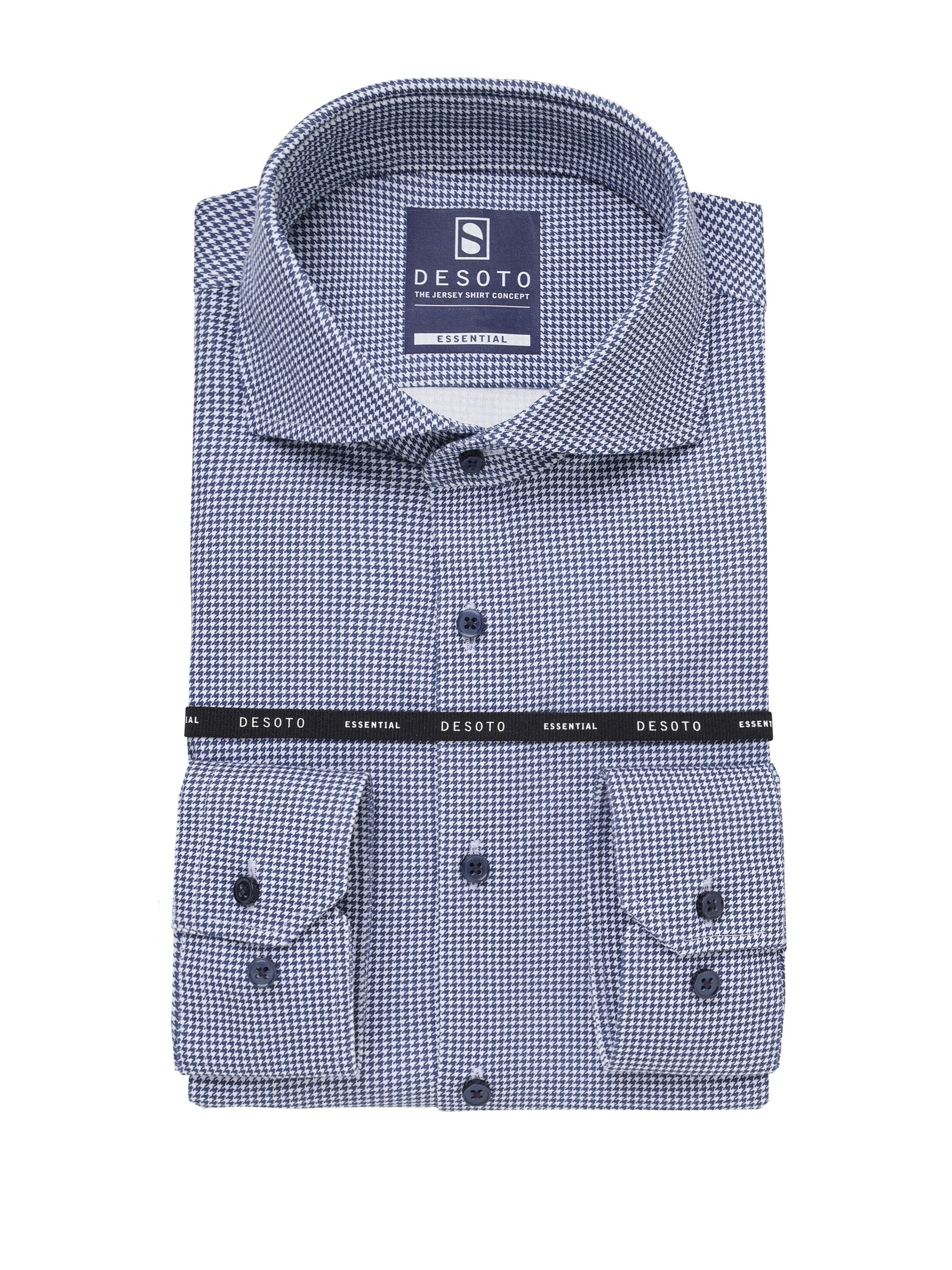 DESOTO Slim fit Button Up Shirt in Blue