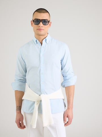 Hackett London Regular fit Button Up Shirt in Blue: front