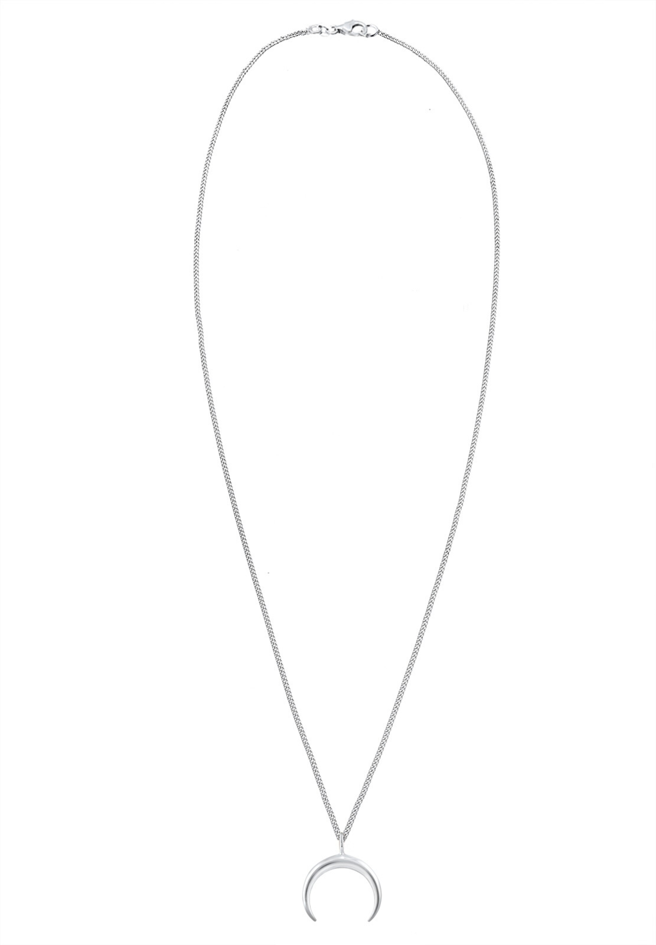 ELLI Necklace 'Halbmond' in Silver