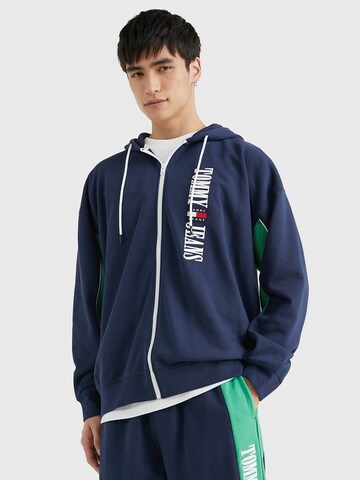 Tommy Jeans Sweatjacke in Blau: Vorderseite