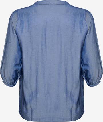 Camicia da donna 'Nora' di KAFFE CURVE in blu