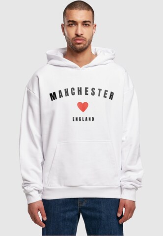 Merchcode Sweatshirt 'Manchester' in White: front