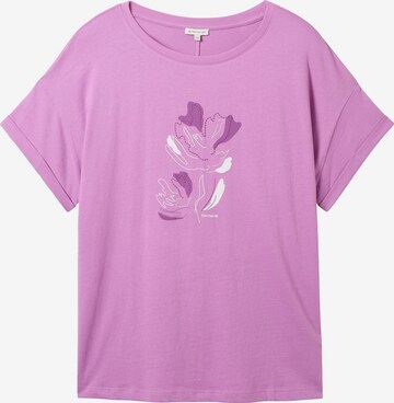 T-shirt Tom Tailor Women + en violet : devant