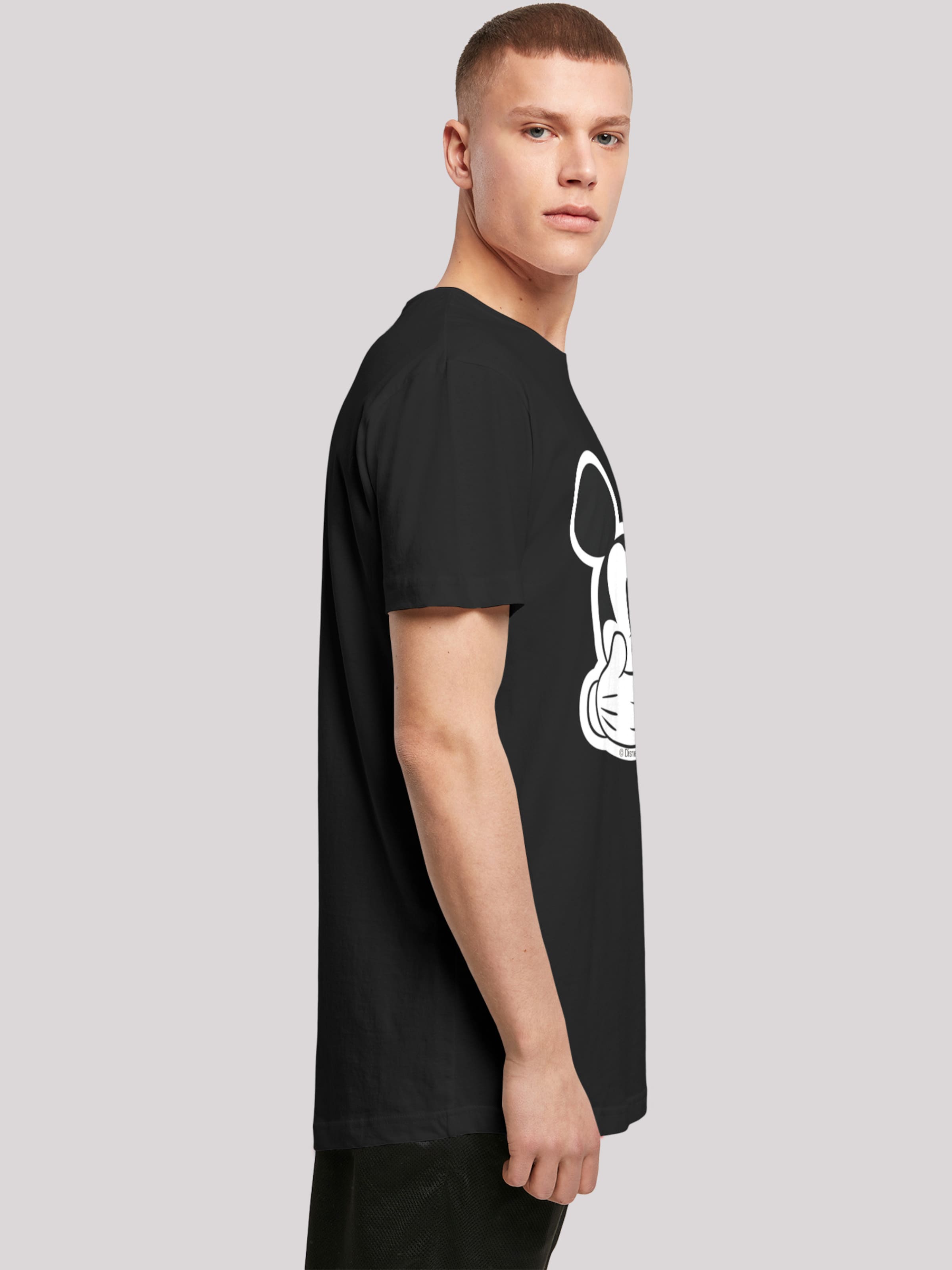 F4NT4STIC Shirt 'Disney Micky Maus Don't Speak' in Black | ABOUT YOU