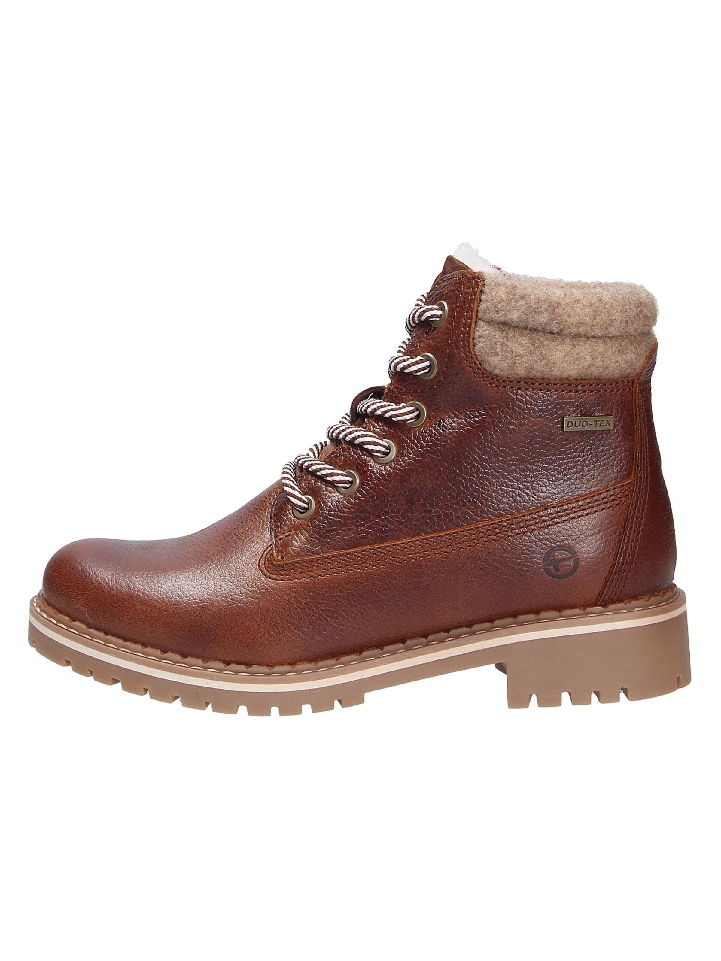 Tamaris Veterboots in Bruin: voorkant