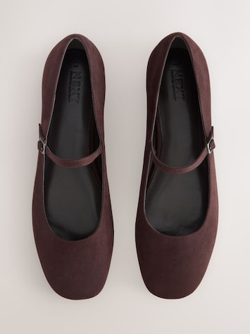 Next Ballerina met riempjes 'Forever Comfort' in Bruin