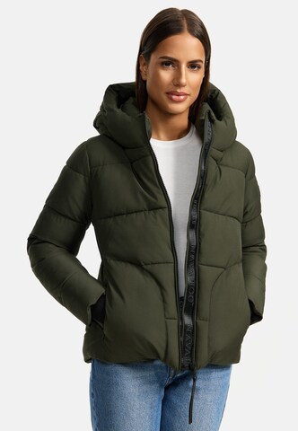 NAVAHOO Winter jacket 'Lachperle XIV' in Green: front