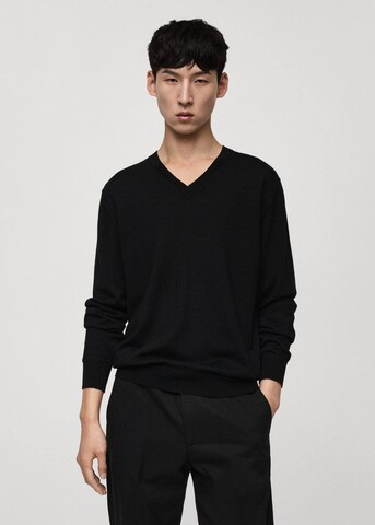 MANGO MAN Pullover 'Willyv' in Schwarz: Vorderseite