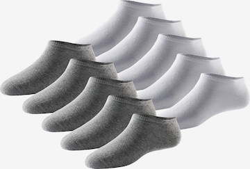 SCHIESSER - Calcetines invisibles ' Bluebird ' en gris: frente