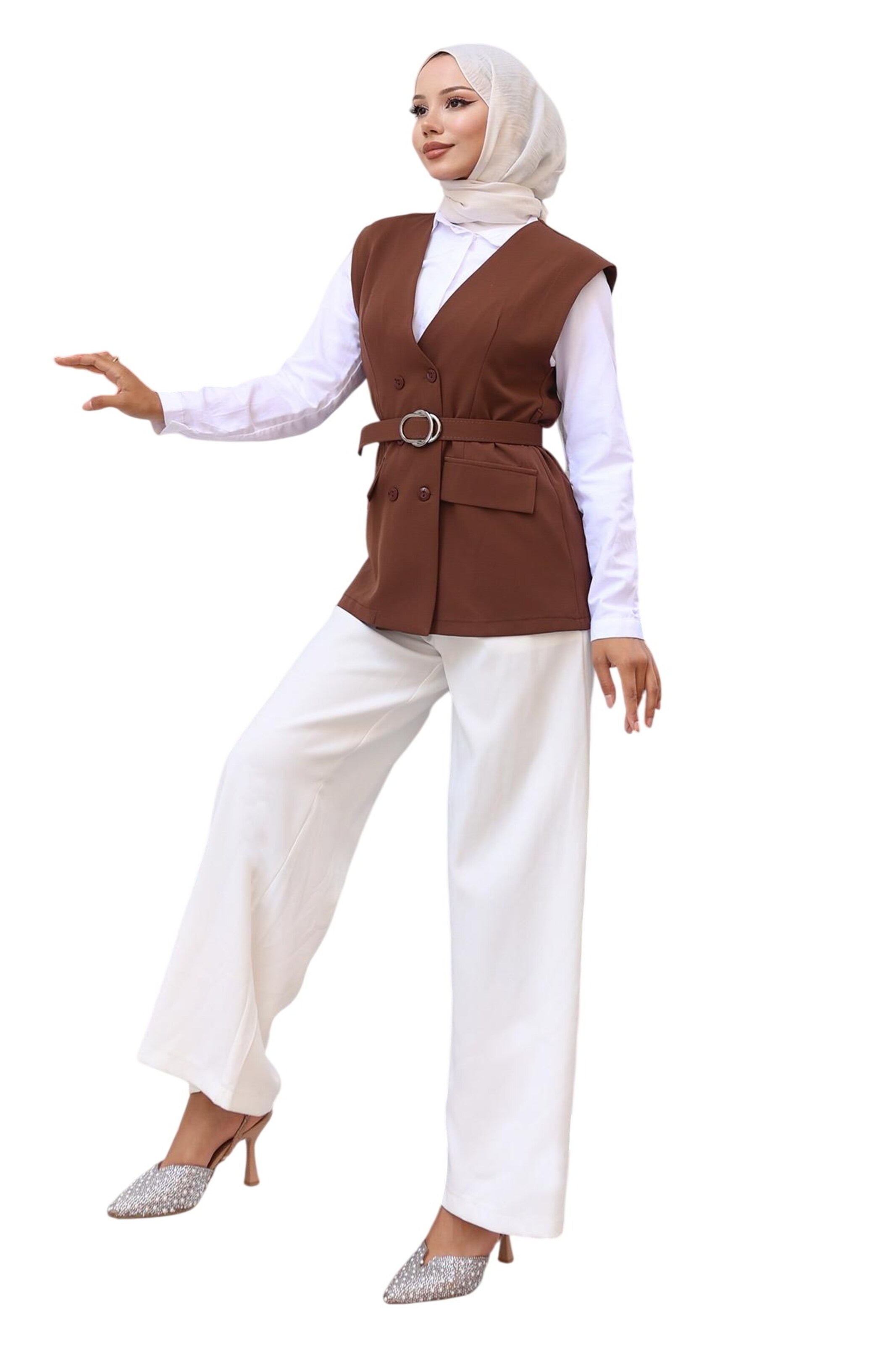 MODAMIHRAM Hosenanzug in Braun