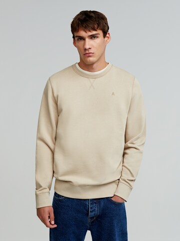 Scalpers Sweatshirt in Beige: voorkant