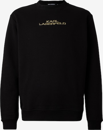 Karl LagerfeldSweater majica - crna boja: prednji dio