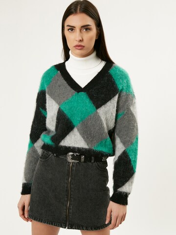 Influencer Sweater 'Diamond' in Mixed colours: front