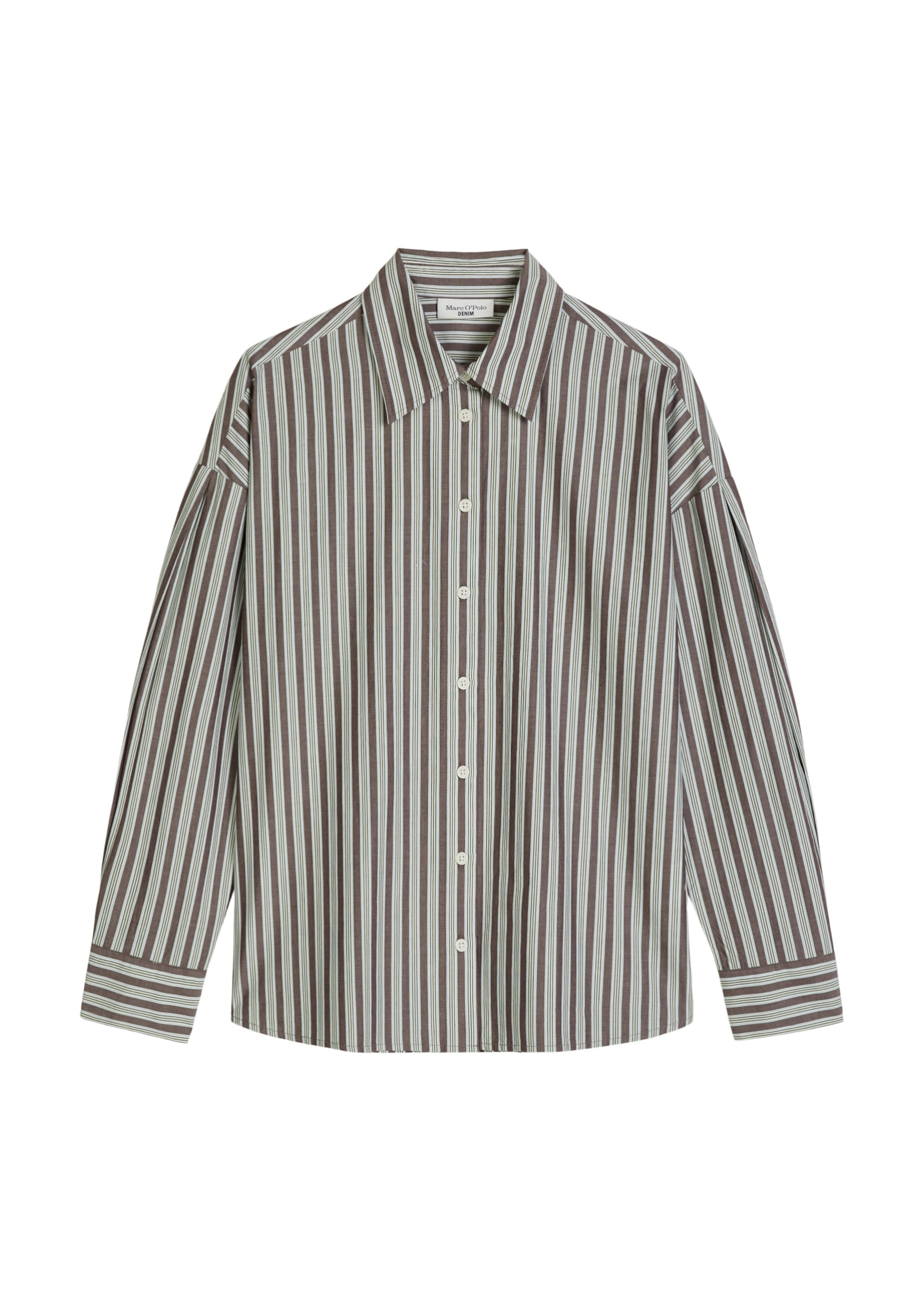 Marc O'Polo DENIM Bluse in Braun: Vorderseite