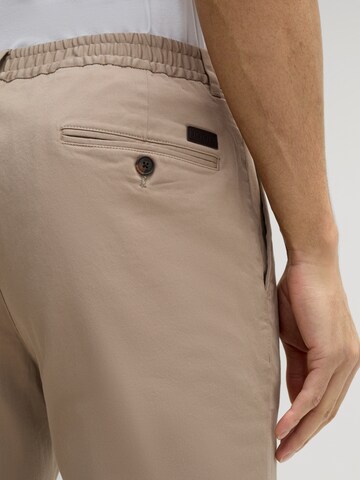 JOOP! Regular Bandplooibroek 'Lester' in Beige