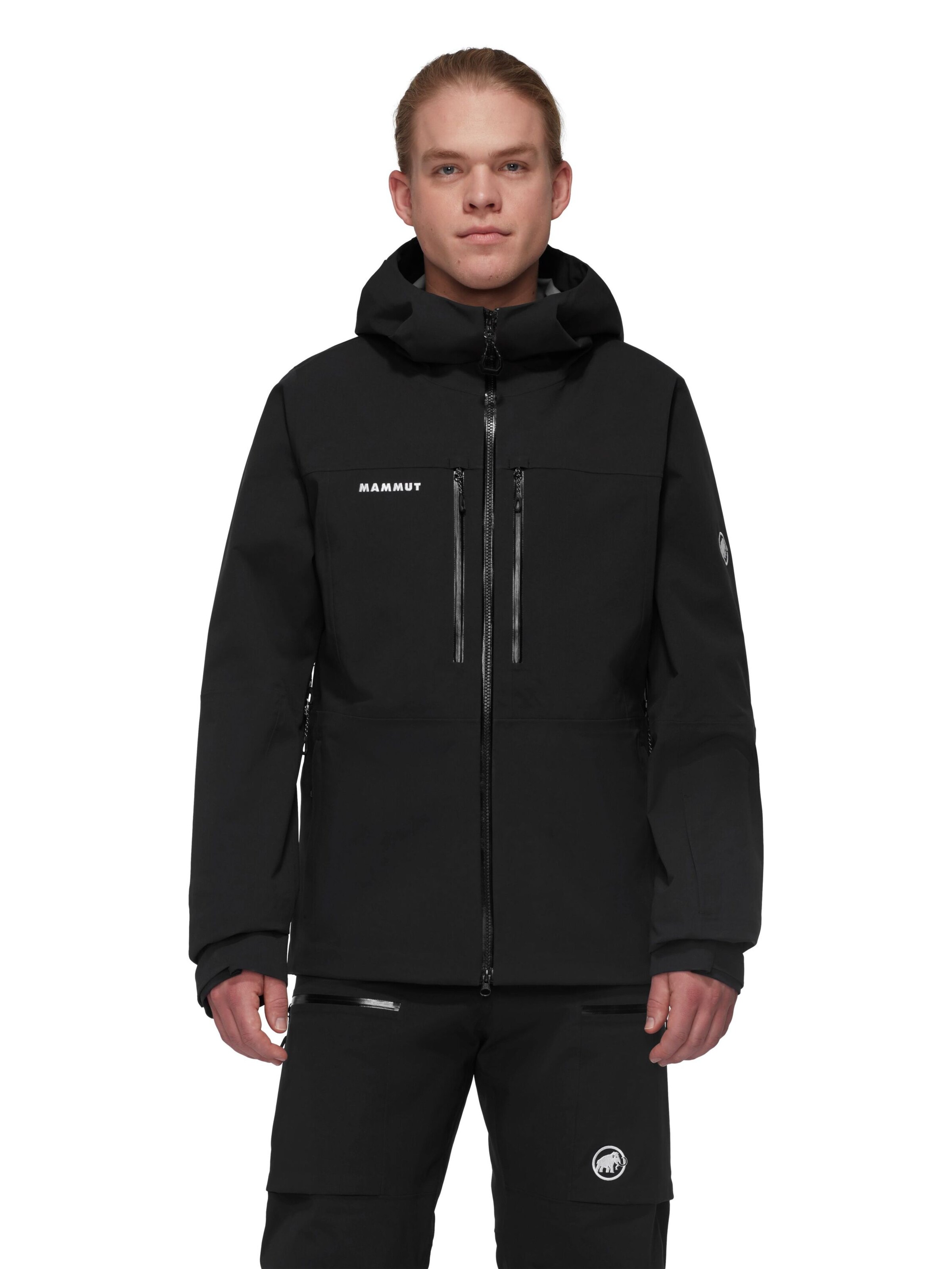 MAMMUT Outdoorjacke ‘Stoney’ in Schwarz: Vorderseite